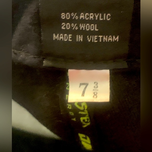 RARE MONSTER ENERGY-KYLE LOZA-Gray & Black Leather DNC Hat Cap-Fitted -7 3/8" - Picture 3 of 3